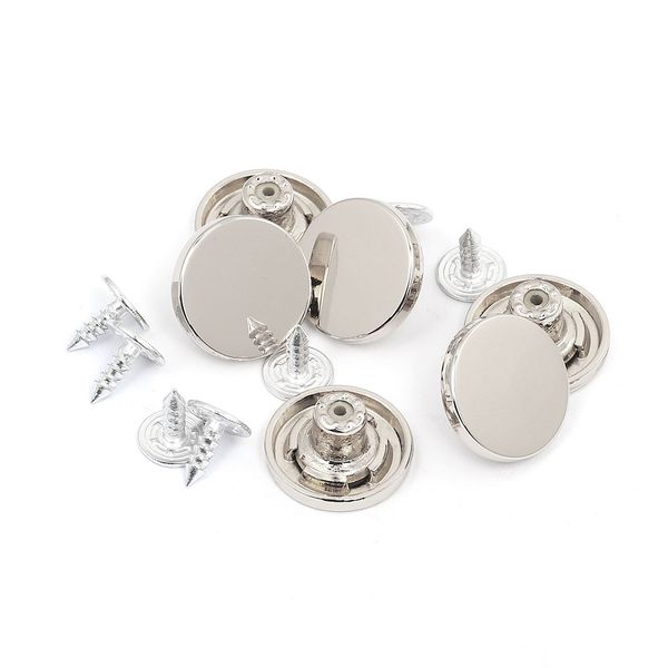 Пуговицы джинсовые ⌀18 мм, фиксированная ножка, металл, TBY-1357 никель уп.20 шт