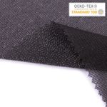 Дублерин эластичный нитепрошивной точечный 40 г/м², 150 см / рул. 50 метров, черный, G-83eht Gamma