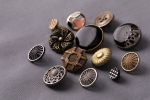 Пуговицы на ножке металл 22 мм, 6 шт, 30 золото, Blitz MB 0258
