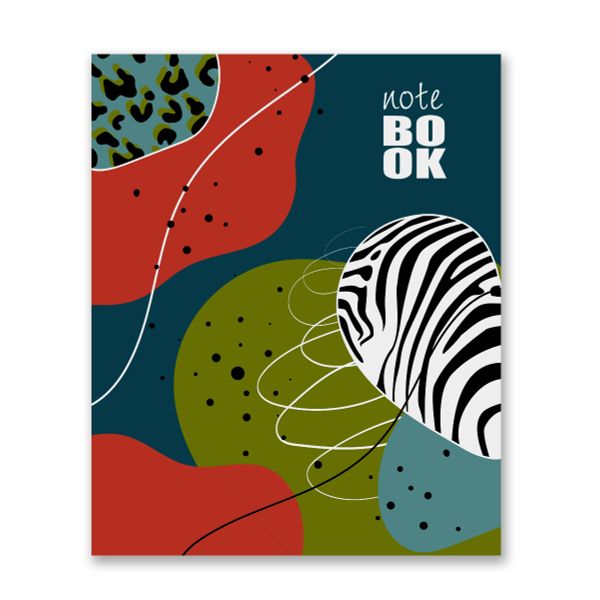 Бизнес-блокнот, глянцевая ламинация, A5+ 80 л. 18 шт, клетка, Абстракция 000408, Светоч 80ББТ5_3_5_1