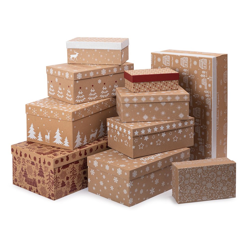 Набор подарочных коробок 10 шт, 01 Зимушка, Stilerra SBOX-RKN2