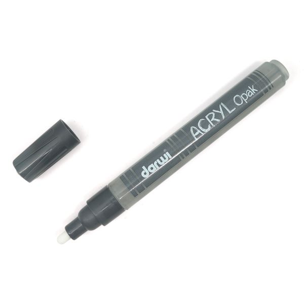 Маркер акриловый Darwi OPAK, 3мм (укрывистый) (151 серый холодный) DA0220013