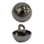 Пуговицы на ножке 10х8 мм (черный никель), 24 шт