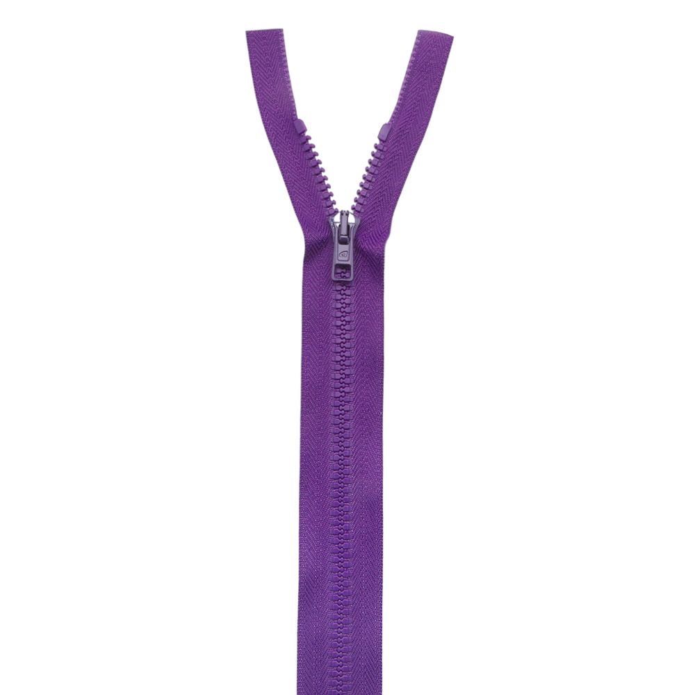 Молния трактор Arta Т6 (6 мм) 1 зам., разъем., 55 см, цв. 029 фиолетовый, 5 шт