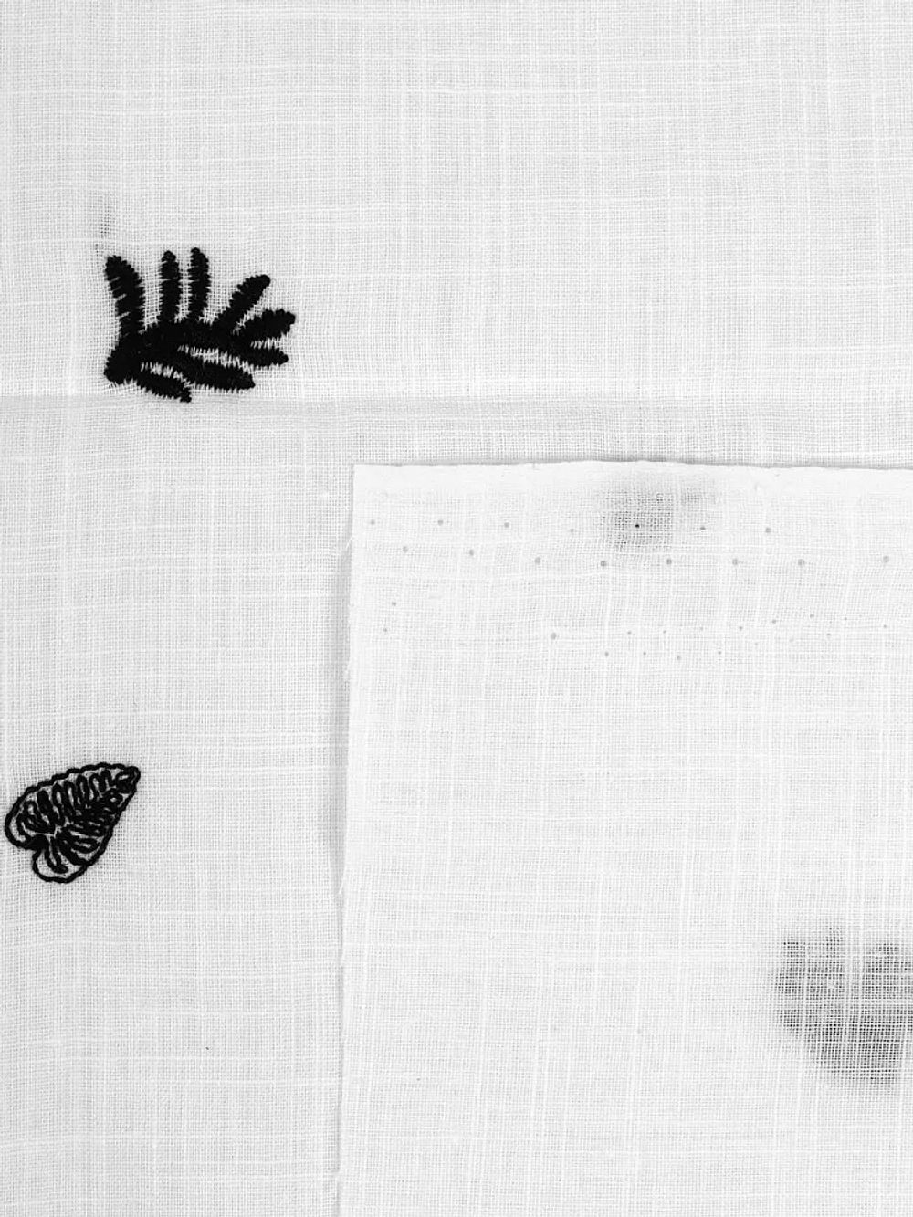 Ткань шитьё (прошва) 100 г/м², 150 см / 2 метра, TBY.Emb.A823.2.2, цв.02 белый