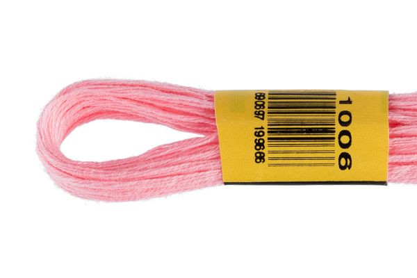 Мулине ПНК им.Кирова цв.1006 (025) розовый, Россия, 24 мотка по 8 метров