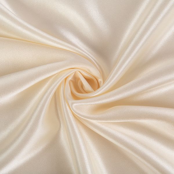 Ткань блузочная Poly satin 100 г/м², 100х145 см, 08 слоновая кость, Gamma PSS-001