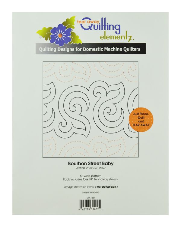 Трафарет Bourbon Street Baby Tear Away UTA-1002, 1 шт, UTA-1002