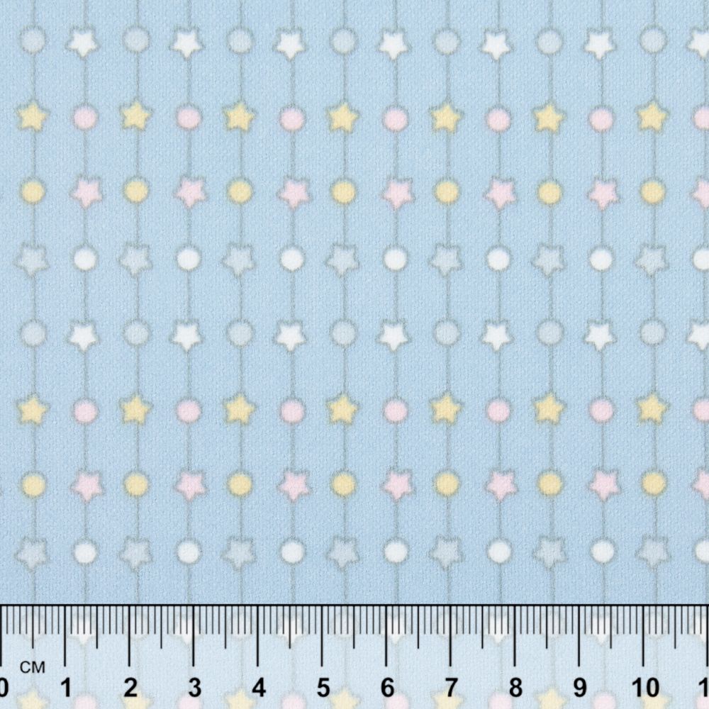 Ткань для пэчворка Peppy Молочные сны фланель, отрез 100х110 см, 175 г/м², МС-13 голубой, Peppy