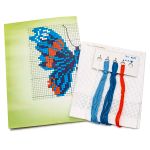 Набор для вышивания нитками РС Студия, Бабочка синяя 11х13 см