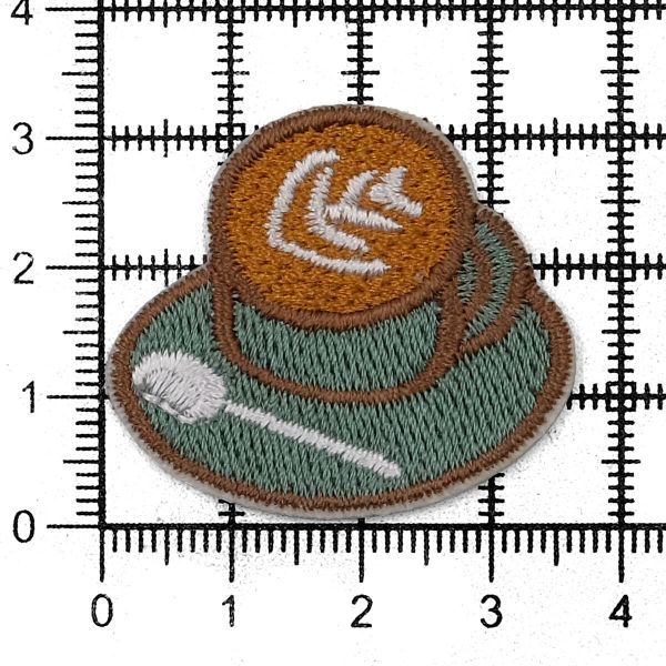 Термоаппликация Кофе, 3.6х3см, Hobby&Pro