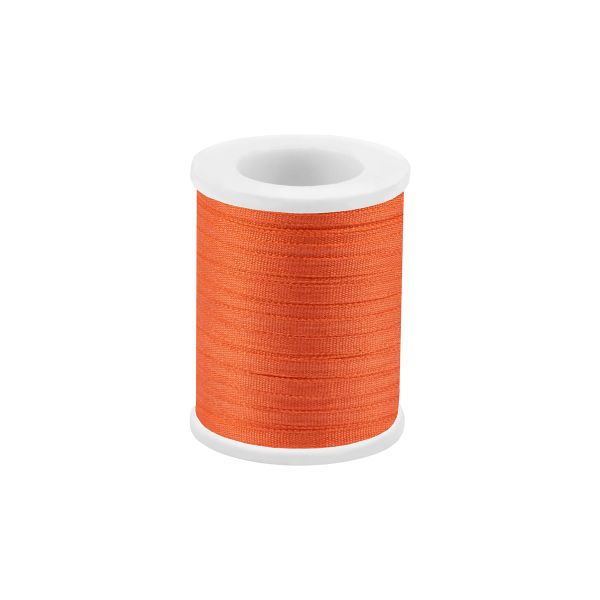 Лента (тесьма) шелковая 2.0 мм / 45.5±0.5 метров, №061 оранжевый, Gamma SR-2