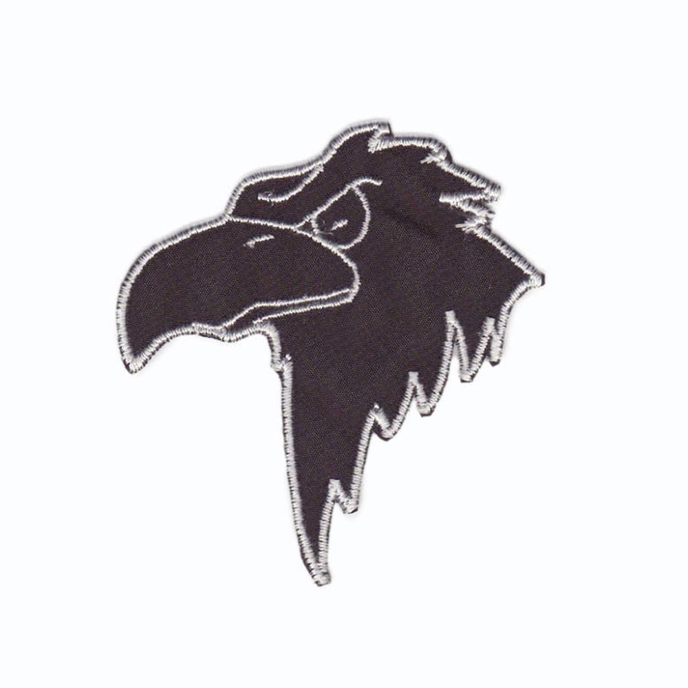 Термоаппликация Орел, черно-белый, 66х70мм 10 шт, 903