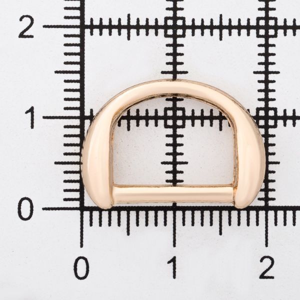 Полукольцо декоративное металл внутр. 12 мм (внешн. 20х14 мм), 4 шт, золото, MT-1855