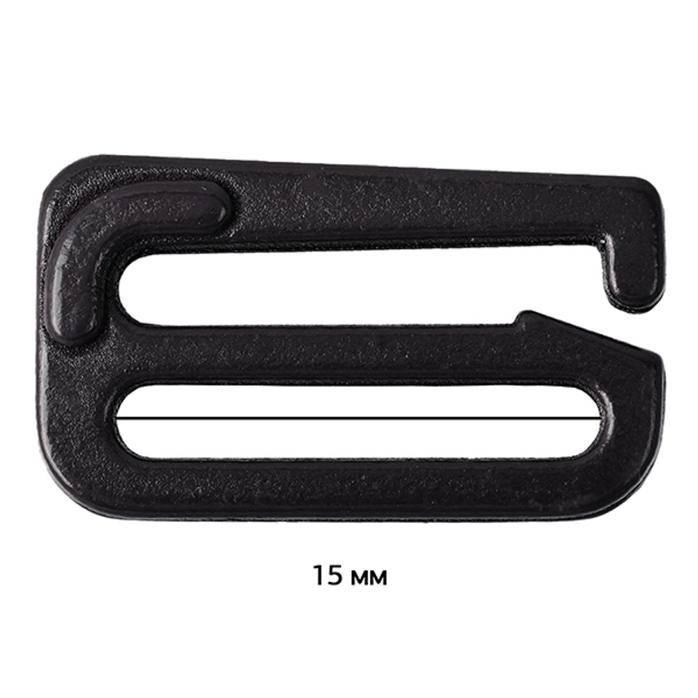 Крючки для бюстгальтера металл 15.0 мм, 170 черный, Arta, 50 шт