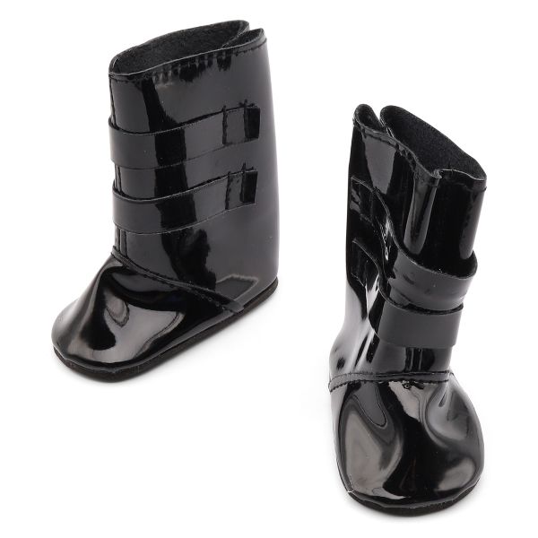 Сапожки для кукол с пряжками 7 см, цв.черный, 1 пара, Astra&Craft, SH-0023