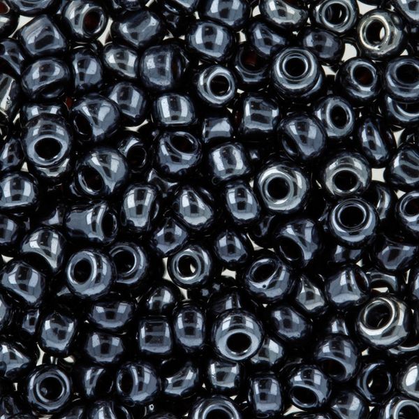 Бисер Zlatka 8/0 (2.9 мм), 100 г (10х10 г), №0129 черный, GR