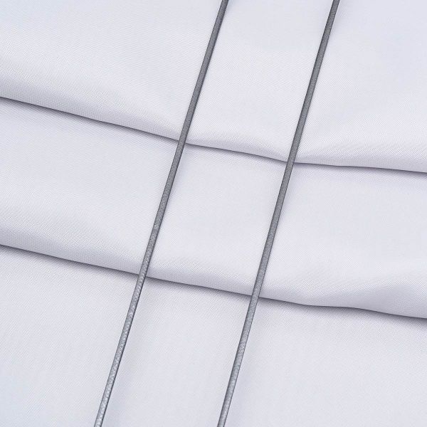 Шнур кожа искусственная ⌀1.0 мм / 100 метров, 03 светло-серый, 3Al338