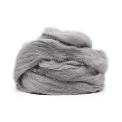 Шерсть для валяния Троицкая вискоза 100%, 50 гр. цв.48 серый