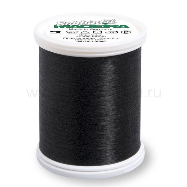 Нитки нижние Madeira Bobbinfil №70, 500 м, цв. черные, 9765, 5 катушек