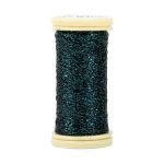 Мулине Gamma металлик M 5 мотков по 50 метров, M-149 черный/т.бирюзовый, Gamma BRILL