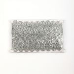 Тесьма отделочная 20 мм / 13.71 метров, TBY 901 цв.серебро