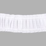 Лента (тесьма) шторная: сборка параллельная (1:2) 75 мм / 50 метров, (7 рядов петель, 2 шнура), C750 белый