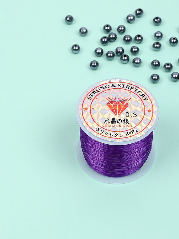 Нить-леска 0.3 мм, 100 м, цв. фиолетовый