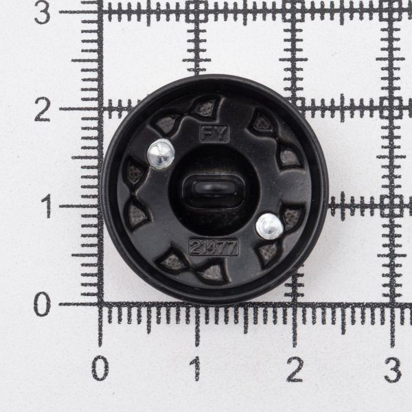 Пуговицы на ножке 36L=23 мм, металл, GD.Black (золото-черный), 10 шт, MP13