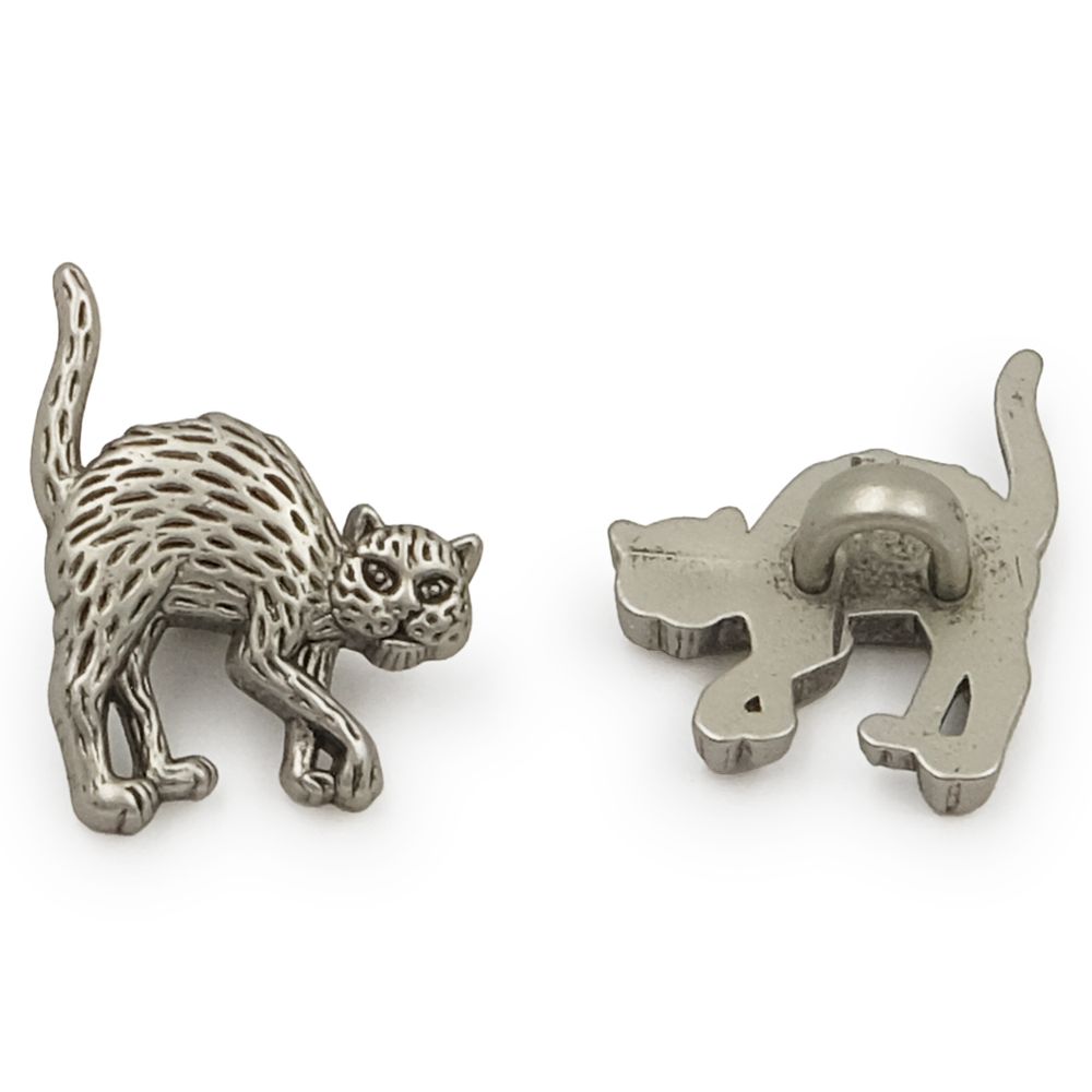 Украшения декоративные пуговицы Кот, 21 мм (MAS), 72 шт