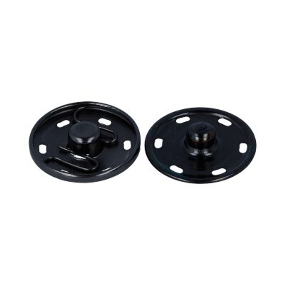 Кнопка пришивная металл ⌀25.0 мм, 10 шт, 02 черн.никель, Gamma KL-250