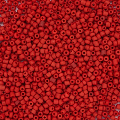 Бисер Astra&Craft 11/0 (2.1 мм), 500 г, цв. M45 красный/непрозр.матовый