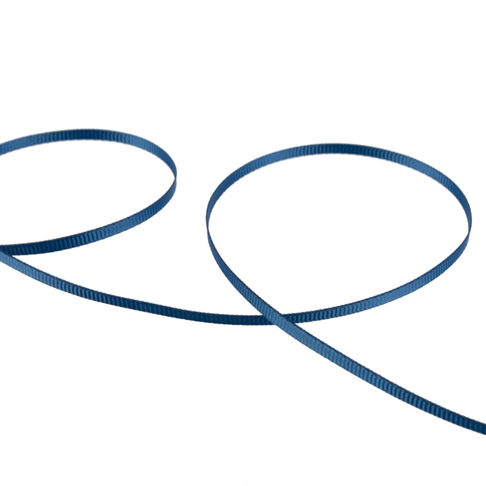 Лента репсовая (в рубчик) _3.0 мм / 91.44 метра, 012 морской, Gamma GR-03