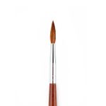 Кисть коза круглая 12 шт, длинная ручка, №04, Pentel ZBS5-04