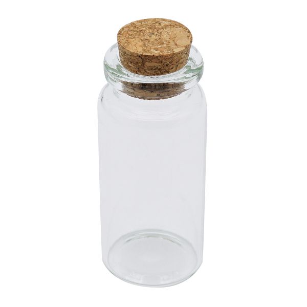 Баночки стеклянные с пробкой 2.2х5.0 см, 10 мл, 4 шт
