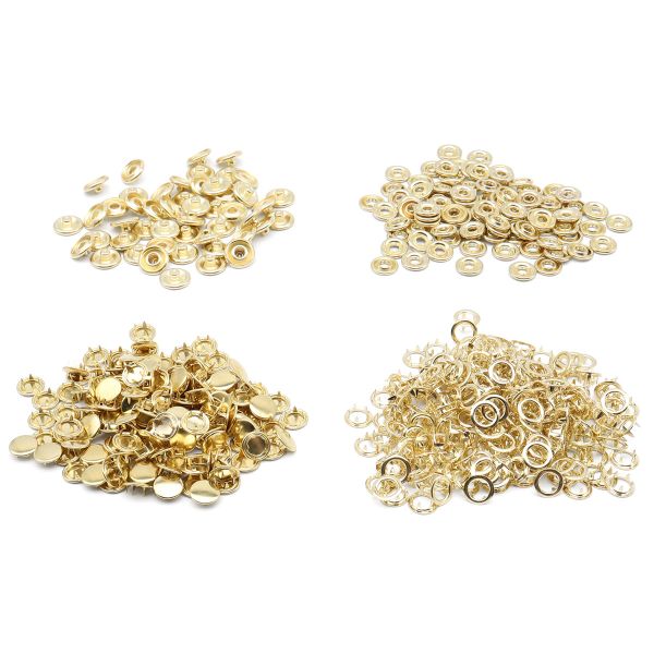 Кнопка рубашечная (джерси) закрытая ⌀9.5 мм, ≈1440 шт, МЕТАЛЛ, золото, NEW STAR