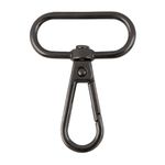 Карабин металл 32.0 мм (49х37 мм), 5 шт, 06 черн.никель, Gamma GHN-32