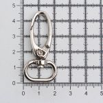 Карабин металл 15.0 мм (43х22 мм), никель, ГУ12849, 4 шт