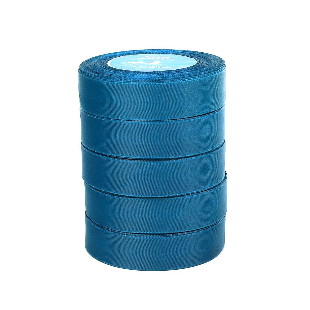 Лента репсовая (в рубчик) 25.0 мм цв.366 ярк.синий 5 шт по 22.86м (±1м)