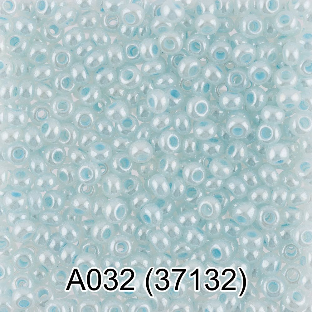 Бисер Gamma 10/0 (2.3 мм), 50 г, A032 св.голубой, 37132, круглый 1
