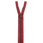 Молния трактор Arta Т6 (6 мм) 1 зам., разъем., 70 см, Noir, цв. 008 красный / 1000 брунит, уп.5 шт