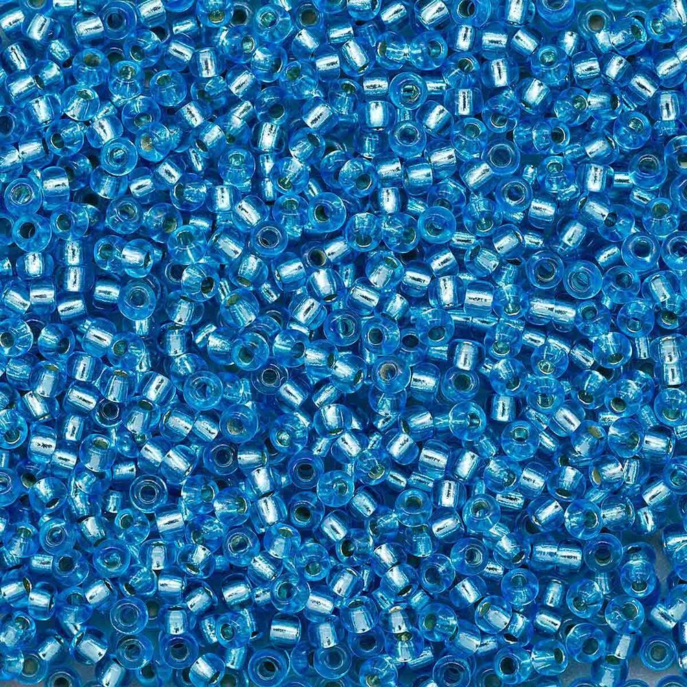 Бисер Preciosa прозрачный, серебряный центр 10/0 (2.3 мм), 100 г (5х20 г), цв. 08265