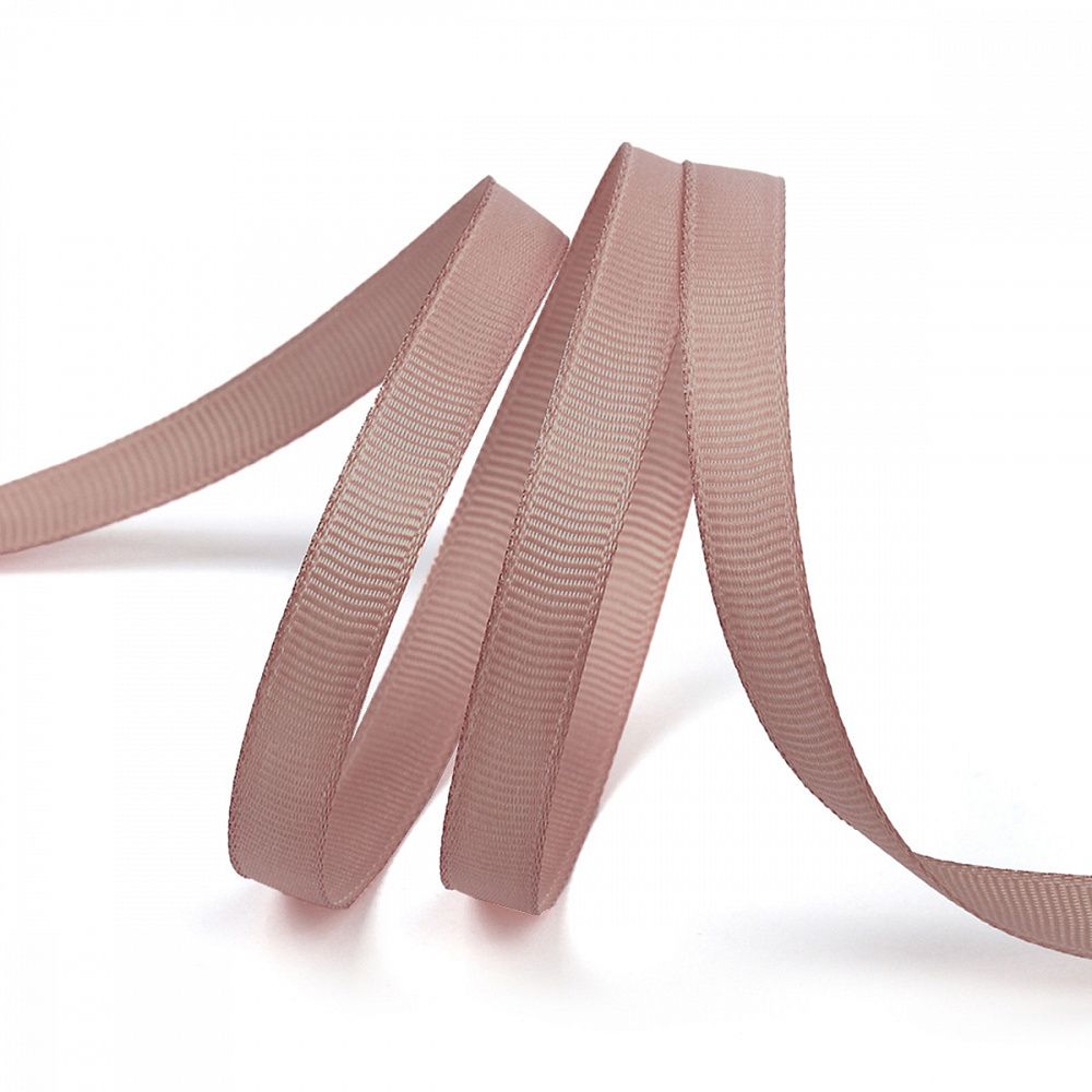 Лента репсовая (в рубчик) 10.0 мм цв. 813 пудровый уп.22.86м (±1м)