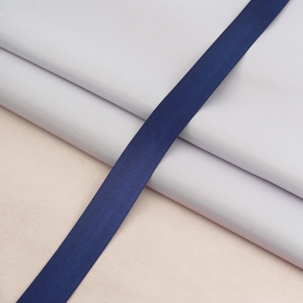 Лента атласная 2-сторонняя 25.0 мм / 22.86±1 метров, C1185 темно-синий, 6102-0013, Globus