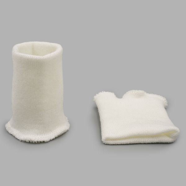 Манжеты трикотажные 8.0х9.5 см, 1 пара, средней плотности 14 кл, 1х1, в-06 белый