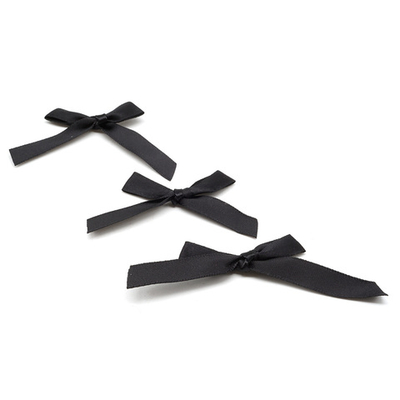 Бантики пришивные 3х2 см, 8 шт, черный