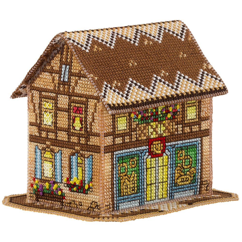 Набор для вышивания нитками Panna, Волшебный домик, 9,5х10 см