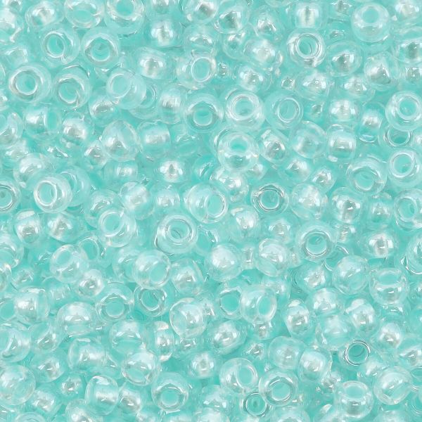 Бисер Preciosa прозрачный с перламутр. цвет.центром, круг.отв., 100 г (5х20 г), (382PG)331-19001/10/0