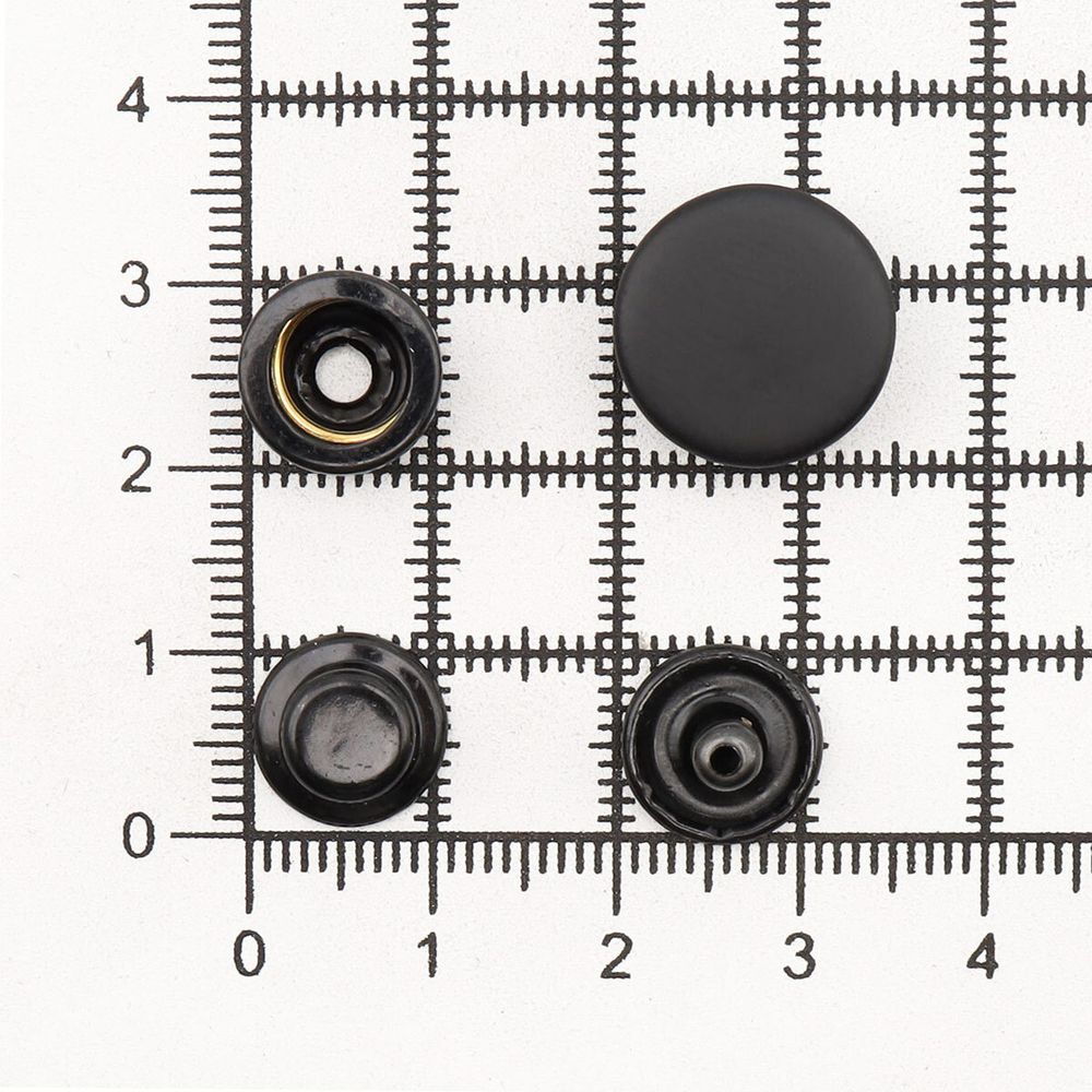 Кнопка Дельта (O-образная) ⌀15/12 мм, ≈720 шт, МЕТАЛЛ, оксид, NEW STAR