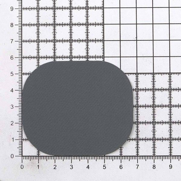 Термозаплатка, ткань, 57х67мм (серый (gray)), AZ01, 10 шт